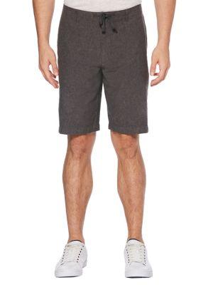 Perry Ellis Regular-fit Linen Drawstring Shorts