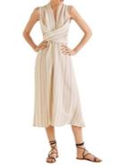 Mango Wrap-front Midi Dress