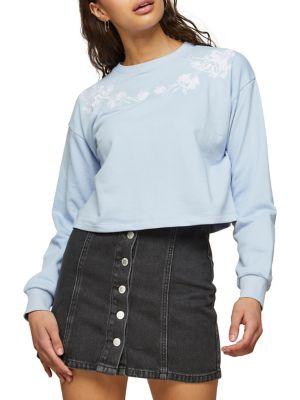 Miss Selfridge Floral Embroidered Pullover