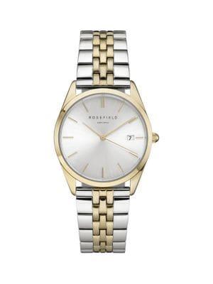 Rosefield Ace Goldtone & Two-tone Stainless Steel Bracelet Watch