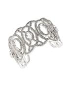 Jenny Packham Crystal Openwork Cuff Bracelet