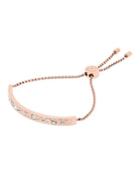 Michael Kors Modern Brilliance Crystal Slider Bracelet/rose Goldtone