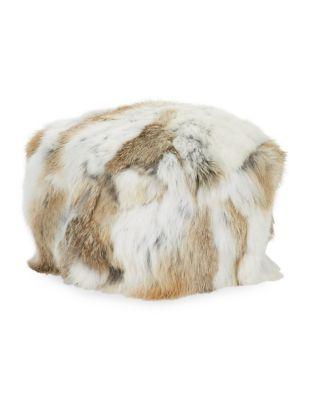 Adrienne Landau Textured Rabbit Fur Beanie