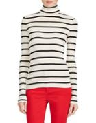 Lauren Ralph Lauren Petite Striped Jersey Turtleneck Sweater