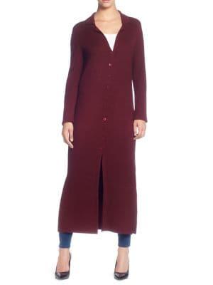 Catherine Catherine Malandrino Long Rib-knit Duster Sweater