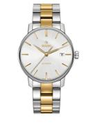 Rado Coupole Classic Stainless Steel And Goldtone Ceramos Bracelet Watch