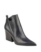 Kendall + Kylie Fox Point Toe Leather Booties