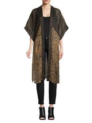 Steve Madden Leopard Print Kimono