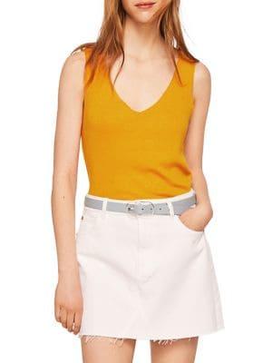 Mango Fine Knit Scoopneck Tank