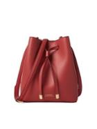 Lauren Ralph Lauren Classic Leather Drawstring Bag