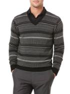 Perry Ellis Wool-blend Stripe Sweater
