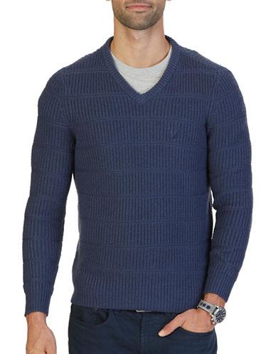 Nautica Knitted V-neck Sweater