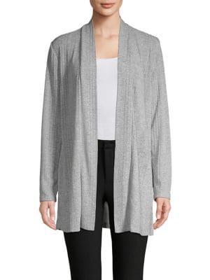 Nipon Boutique Open-collar Knit Cardigan