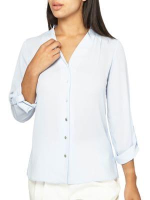 Dorothy Perkins Pleated Roll-sleeve Shirt