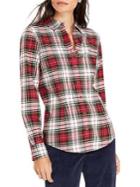 Brooks Brothers Red Fleece Plaid Long Sleeve Button-front Shirt