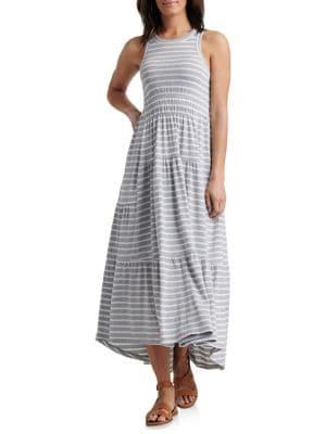 Lucky Brand Striped Maxi Dress