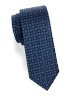 Black Brown Paisley Neat Silk Tie