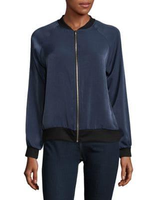 Design Lab Knit-trimmed Bomber Jacket
