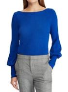 Lauren Ralph Lauren Petite Petite Slim-fit Bishop-sleeve Sweater