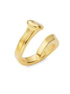 Uno De 50 Goldtone Bypass Ring