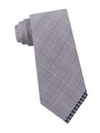Calvin Klein Contrast Checkered Silk Tie
