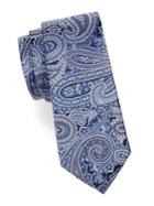 Black Brown Silk Large Paisley Tie