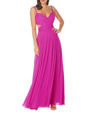 Laundry By Shelli Segal Ruched Gown