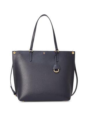 Lauren Ralph Lauren Large Logo Faux Leather Tote