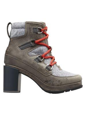 Sorel Blake Lace-up Leather & Felt Hiking Boots