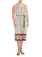 Jessica Simpson Plus Jackie Belted Jumpsuit