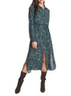 1.state Snakeskin-print Shirtdress