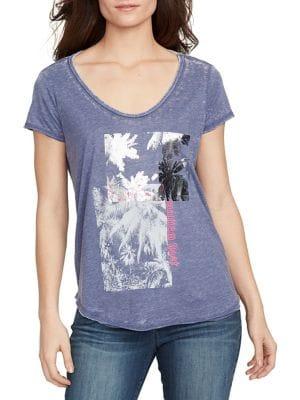 William Rast Palm-print Tee