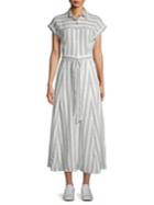 Calvin Klein Striped Button-front Dress