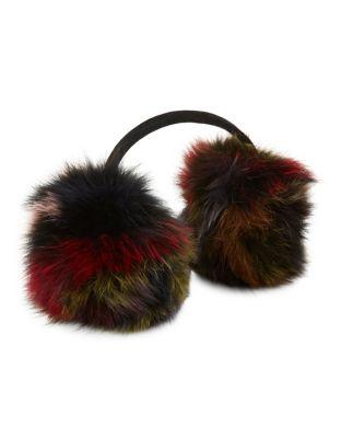 Surell Fox Fur Expandable Earmuffs