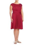 Context Plus Scoop-back Pleated Dress