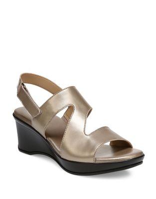 Naturalizer Valerie Metallic Leather Slingback Sandals