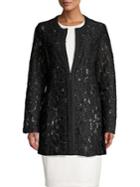 Karl Lagerfeld Paris Floral Lace Topper