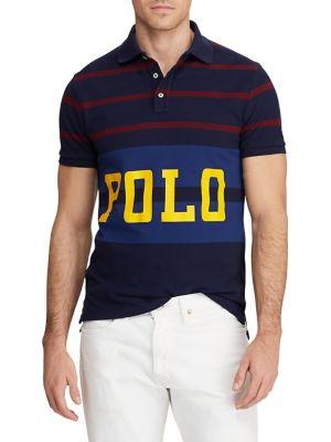 Polo Ralph Lauren Striped Cotton Mesh Polo