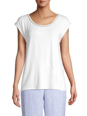 Tommy Bahama Contrast Trim Pullover Top