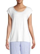 Tommy Bahama Contrast Trim Pullover Top