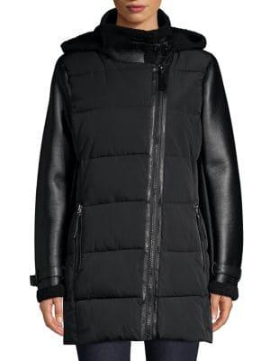 Calvin Klein Fleece-trimmed Puffer Jacket
