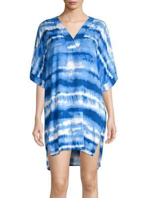 Natori Sleepwear Tie Dye Watercolor Caftan
