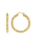Lord & Taylor 14k Yellow Gold Hollow Round Hoop Earrings