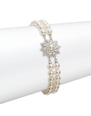 Nadri Pearl Beaded Bracelet