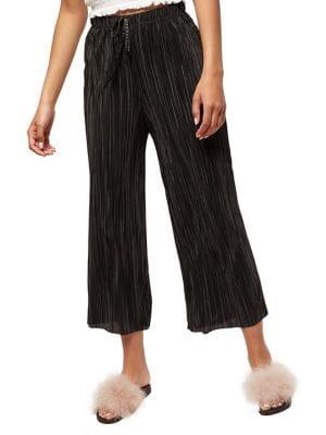 Miss Selfridge Cropped Plisse Trousers