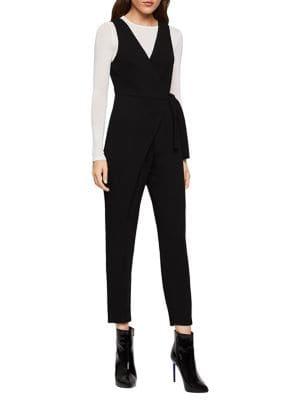 Bcbgeneration Sleeveless Surplice Overlap Jumpsuit