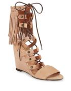 Free People Solstice Leather Gladiator Wedges