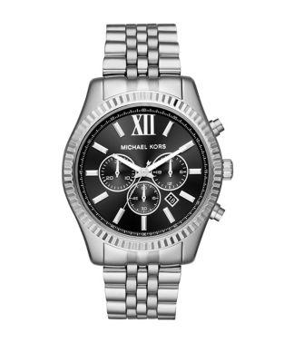Michael Kors Lexington Stainless Steel Chronograph Bracelet Watch