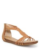 Me Too Nyla Zippered Leather Sandals