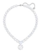 Swarovski Rhodium-plated And Crystal Mix Necklace